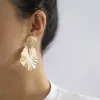 Cuelgue los pendientes de araña para las mujeres Trending Shell Shape Declaración Colgante grande en joyería Estética Goth Punk Drop Dangle Earring 230621