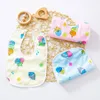 Bibs Burp Cloths 10pc/Lot Baby Bib Velvet Önlükler Su Geçirmez Besleme Kızlar Erkekler Havlu Rastgele Desen 230625