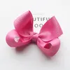 Accessori per capelli Boutique 20pcs Fashion Cute Glitter Ribbon Bow Forcine Tinta unita Bowknot Clip Copricapo da principessa