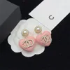 2023 di marca classico a forma di cuore orecchino CC orecchino del progettista delle donne di modo di alta qualità S925 gioielli orecchino di cristallo d'argento