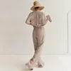 Vrouwen Tweedelige Broek Zomer Set Vrouwen Outfit 2023 Imitatie Zijde Losse Gedrukt Dunne Korte mouwen In Bijpassende Broek Pyjama Sets Ropa De Mujer