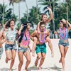 Dekorative Blumen, 5/10 Stück, künstliche Girlande, Hawaii-Kranz, Halskette, Aloha, Hawaii, Strand, Sommer, tropische Hochzeit, Geburtstag, Party-Dekoration