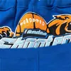 Trapstar Herren-Trainingsanzug, zweiteiliges Set, blaues Tigerkopf-Handtuch, Stickerei, gepolstertes Kapuzen-Sweatshirt mit lockerer, trendiger gepolsterter Hose, Designer-Kleidung