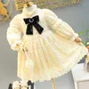 Mignon bébé filles robes printemps automne mariage fête d'anniversaire enfants vêtements broderie Floral adolescents tenues danse porter Vestidos L230625