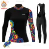 Cykelkläder Set Women Cycling Clothes Set 2022 Huub Winter Fleece Cycling Kläder Kvinnlig långärmad cykelkläder Set Mtb Ropa Ciclismo Mujerhkd230625