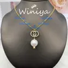 38% OFF Necklace/Gu Family New Letter Diamond Pearl Simple Pendant Fashion Personalized Versatile Necklace