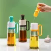 2 in 1 nuovo flacone erogatore di olio con design a pennello comodo condimento liquido bottiglia di grande capacità forniture da cucina multifunzione