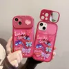 iPhoneのミラーケース11/12/13/14 Pro Max Shockproof Soft Corners、Bye Bye Pocket Mirror、女の子のかわいいスリムケース、女性のモデル番号