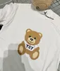 Летние мальчики для девочек дизайнерские футболки детская футболка для мальчика для мальчика повседневная буква для медведя топы