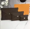 Women Classic Pochette Kirigami Clutch Bag 3 Separat kuvertstil Hållpåsar som överlappar varandra