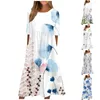 Casual Dresses Clothing Woman Summer Slim Fit Festival Bohemian Floral Flower Printed Loose Ladies Women'S 2023 Vestidos