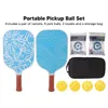 Raquettes de squash Balles de pickleball Conception en nid d'abeille Prise en main confortable Raquette et balle de pickleball de taille appropriée avec serviettes pour le sport 230621