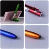 Multifunktionell Toy Ballpoint Pen Four-in-One Folding Light Mobile Telefonhållare LED CAPACITOR BALL BARD