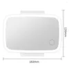 Interiörstillbehör Universal bil Sun Visor Sunshade Panel Housing Vanity Mirror Makeup Auto Sun-Shading With LED Light Pekskärm