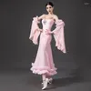 Stage Wear Fairy Rose Ballroom Dance Dress Women Prom Waltz Performance Costume Adult Competition Dresses BL10338