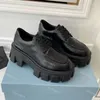 Women Casual Shoes 1:1 Boots Black Genuine Leather AAAAA Shoe Increase Platform Sneakers Dupe Classic Patent Matte Loafers Trainers Box