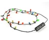 200 PCS LED Collier Colliers Clignotant Perlé Lumière Jouets Cadeau De Noël Party Favor Décoration DHL Fedex Livraison gratuite