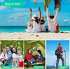 Pillow GAIVOTA 2.5m Oversized 18 Person Portable Beach Blanket Waterproof Sandproof Belt Automatic Inflatable PillowPink