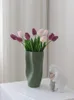 Wazony biały zielony wazon ceramiczny wystrój tabletopa Nordic Creative Modern Art Design Flower