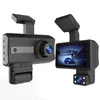 Driving recorder high-definition 1080P night vision, 360 degree rotatable lens, dual recording of car front video, hidden