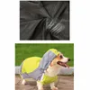 Rainquette Nouveau chien de compagnie Récivain de pluie Cape Rain Cape pour petits chiens moyens de veste imperméable Corgi Husky Schnauzer Pug Labrador CTC12