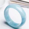 Bangle Binnendiameter 58mm Echt Blauw Natuursteen Oceaan Armbanden Voor Vrouwen Femme Charm Ronde Armband Als Gift Melv22