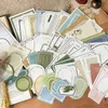 100 Stück Papier, dekoratives DIY-Bastelpapier, einfache Etiketten, Aufzeichnungen, Material, Papier, Junk-Tagebuch, Planer, Scrapbooking, Vintage-Memo