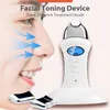 Massageador facial Handheld Galvanic Spa Nu Electroporator Máquina de endurecimento da pele Microcorrente Lift Current Device Care p230621