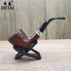 Cachimbos Cachimbo de resina de boca curva estilo antigo, destacável e lavável, saco de cigarro com filtro circulante, maconha