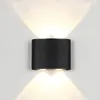 Lâmpadas de parede Lâmpada led ao ar livre à prova d'água para cima e para baixo iluminação luminosa decoração de jardim AC85-265V luzes para quarto sala de estar