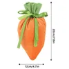 Подарочная упаковка пасхальная морковная бархатная сумка для ювелирных украшений корзина пасха10 кусоч