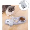 Ciotole per gatti Ciotola doppia Ciotola per bere Supporto rialzato Ciotola per gatti Ciotola per cibo Ciotola per mangiatoia automatica Ciotole per gatti Animali domestici con fontana d'acqua Cane Gatto 230625