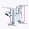 Zinc Alloy Three-way Filling Angle Valve Wall Mount One Into Two Out Water Cleaning Sprayer for Bathroom Toilet Accessories