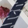 Men's Wide Edition Business 8cm Hand Tie Polyester Silk Stripes Necktie for Mens Formal Clothing Workplace Accessories Ties