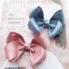 Accessori per capelli Boutique 20pcs Fashion Cute Glitter Ribbon Bow Forcine Tinta unita Bowknot Clip Copricapo da principessa