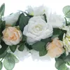 Decoratieve bloemen Bruiloft Decoratie Set 936 Simulatie Bloem Roos Pioen Welkomstkaart Boog Latei