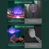 Other Home Garden Fly Swatter Electric Racket Rechargeable Bug Zapper Racket Portable Foldable 2-in-1 Mosquito Killer Trap for Home Bedroom Patio 230625