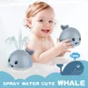 Sand Play Water Fun Baby Light Up Bath Tub Toys Whale Sprinkler Pool For Toddlers Spädbarn Toy P230621