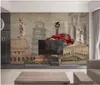 Sfondi Carta da parati Po personalizzata Murales 3d per pareti 3 D Carta da parati per auto d'epoca nostalgica europea Sfondo inglese Carta da parati