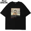 Herren T-Shirts Hip Hop Streetwear T-Shirt Japanisches Kanji Anime Boy Print T-Shirt Harajuku Baumwolle Kurzarm Tops Tees 2023 Männer Sommer T-Shirt J230625