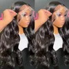 Transparent 13x4 Body Wave Lace Front Wig PrePlucked Lace Frontal Wig Human Hair Wigs For Women 5x5 Closure Wig
