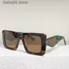 Sunglasses Sunglasses New Hot Style Square Frame Mens Womens Symbole Designer Sunglasses MODEL SPR 23Y Unique Temples Fashion Sense Super Top Quality with T230625