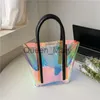 Bolsas de noite 2022 bolsa de ombro para mulheres verão laser bolsa transparente feminina novo balde de compras para todos os jogos J230625