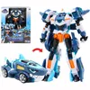 Giocattoli di trasformazione Robot Due modalità Wild Power Mini Force Transformation Robot to Car Toys Action Figures Mini Force X Deformation Lion / Shark Toy 230621