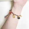 Charm Armbänder Thangka Fünf Straßen Gott des Reichtums Armband Glücksseil Tibetisch Bunte Männer Frauen DIY Handgewebte Ethnische Handschnur Dropshi