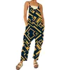 2023 Summer New Jumpsuits Women Designer Casual Rompers With Pockets Fashion Gradient Printed Loose Pants 15 Colours