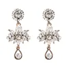 Boucles d'oreilles pendantes YaYi bijoux mode Multi verre strass cristal boucle d'oreille filles dame femmes couleur or antique bijou cadeau