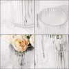 Vases Modern Vase Decorative Clear For Flowers Office Bedroom Bottle Candlestick Holder Glass Home Decore