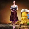 Vestidos casuais cerveja Oktoberfest vestido de festa fantasia de cosplay roupa de empregada vintage elegante conjunto 2023 vestido Robe Mujer