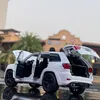 Diecast Model Araba 1 32 Cipler Grand Cherokee Alaşım Araç Modeli Diecast Simülasyon Metal Oyuncak Off-Road Araç Modeli Ses ve Hafif Çocuk Oyuncak Hediyesi 230621